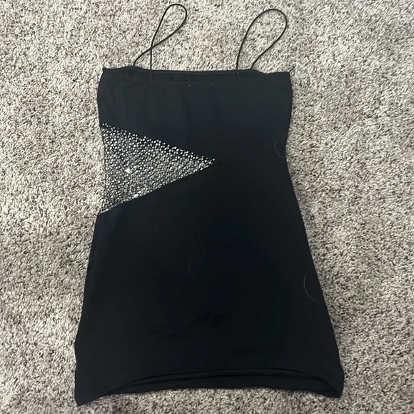 Superdown Black Sparkle dress - Picture 2 of 2